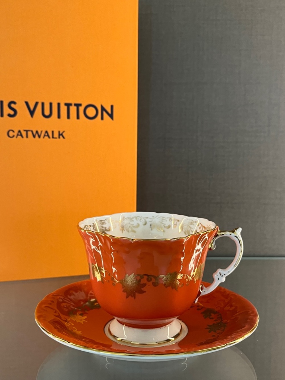 Aynsley Fine English Bone China Tea Cup in Pumpkin Spice. - Picture 3 of 9